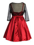 Just Kids Girls Satin Dress with Rhinestone Belt and Sheer Embroidered Bolero, Sizes 4-14 - SophiasStyle.com